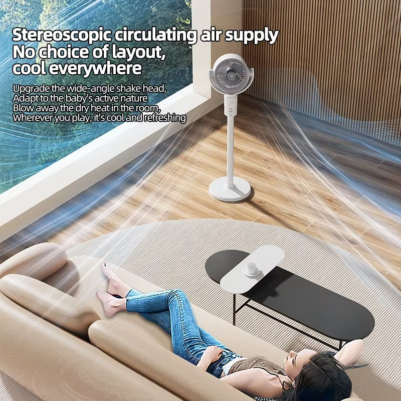 Circulating Floor Fan with Remote