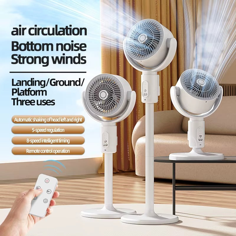 Circulating Floor Fan with Remote
