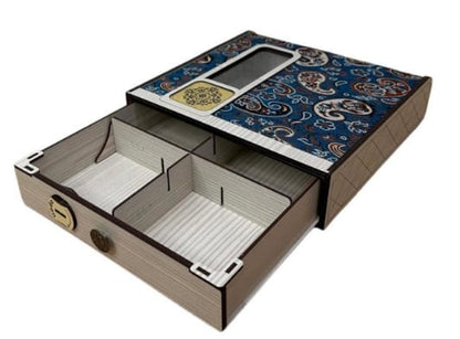 Wooden handmade crafted dry fruit storage Box 4 compartment