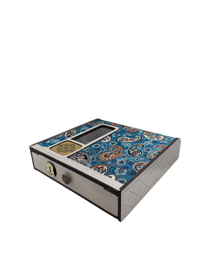 Wooden handmade crafted dry fruit storage Box 4 compartment