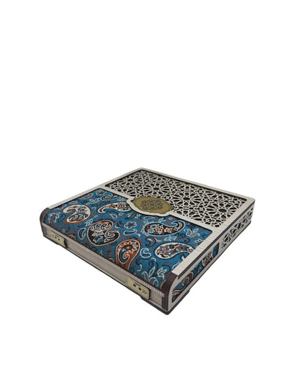 Wooden handmade crafted dry fruit storage Box 4 compartment