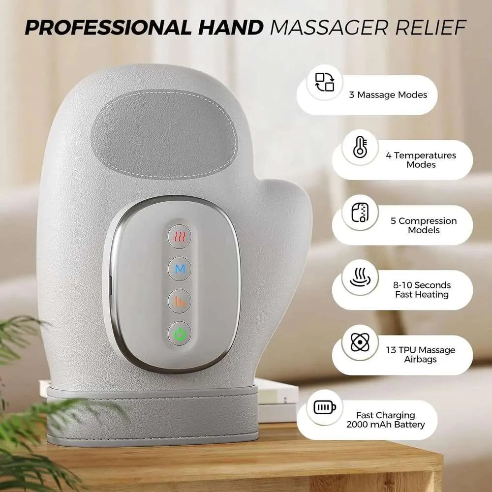 🤲 Professional Hand Massager with Heat Therapy – Instant Relief & Relaxation