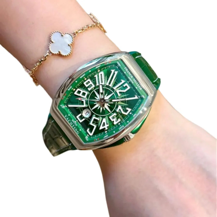 Franck Muller Vanguard Yachting Steel Green dial 45mm