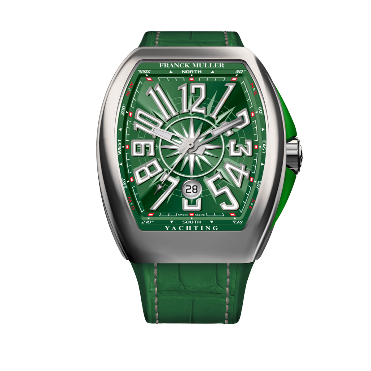 Franck Muller Vanguard Yachting Steel Green dial 45mm